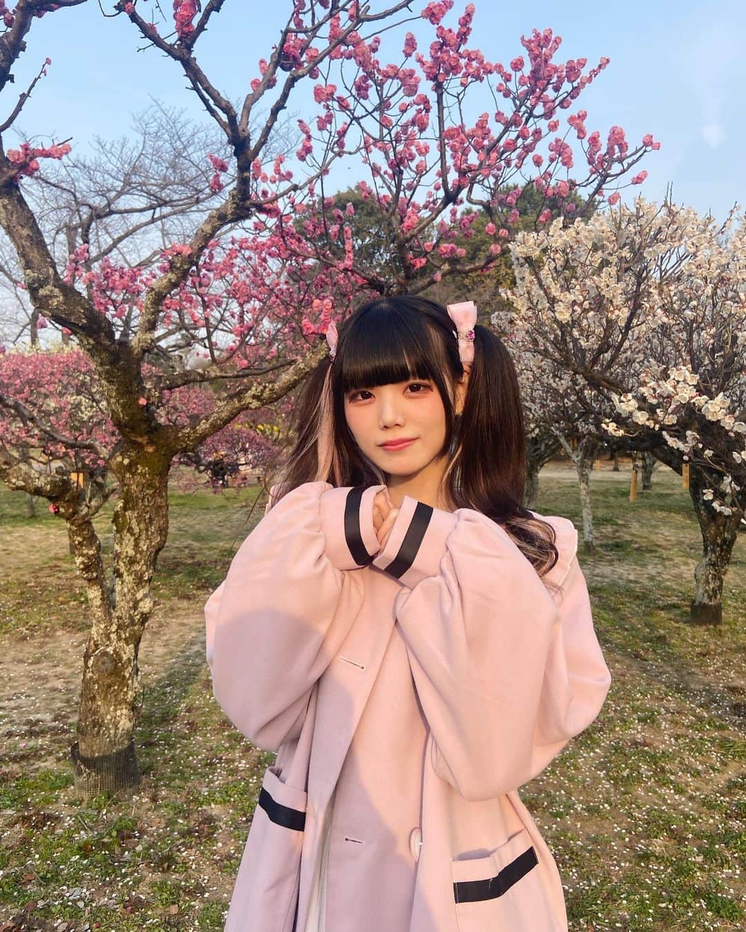 ゐななさんのインスタグラム写真 - (ゐななInstagram)「おはなみ🌸 いつもと写真の感じ違うけどまるでインスタグラマーみたい！！！  最後は蜂に怯える私です」3月10日 21時48分 - inana_aa