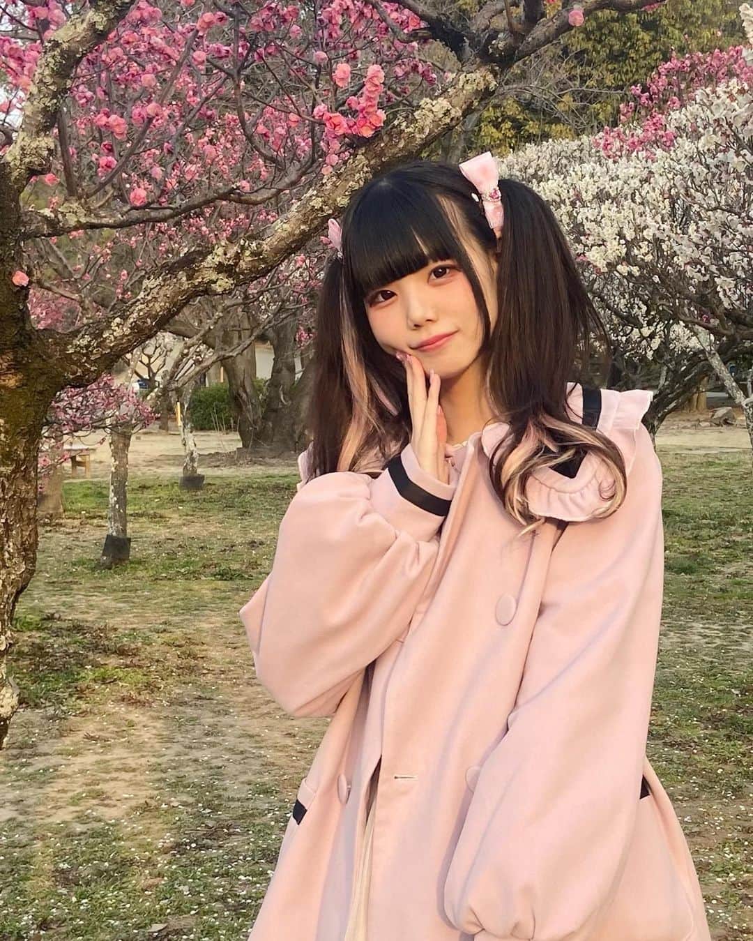 ゐななさんのインスタグラム写真 - (ゐななInstagram)「おはなみ🌸 いつもと写真の感じ違うけどまるでインスタグラマーみたい！！！  最後は蜂に怯える私です」3月10日 21時48分 - inana_aa