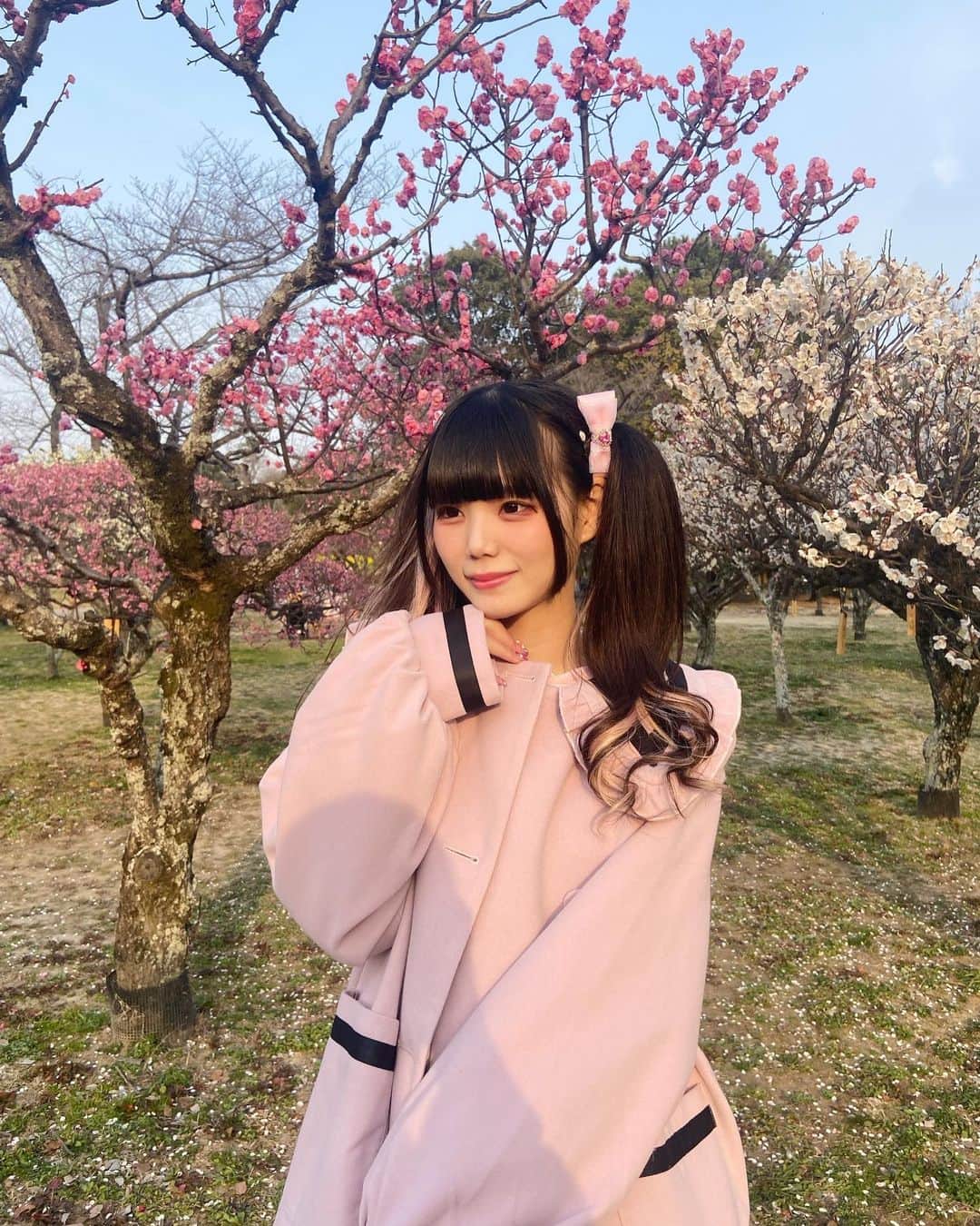 ゐななさんのインスタグラム写真 - (ゐななInstagram)「おはなみ🌸 いつもと写真の感じ違うけどまるでインスタグラマーみたい！！！  最後は蜂に怯える私です」3月10日 21時48分 - inana_aa