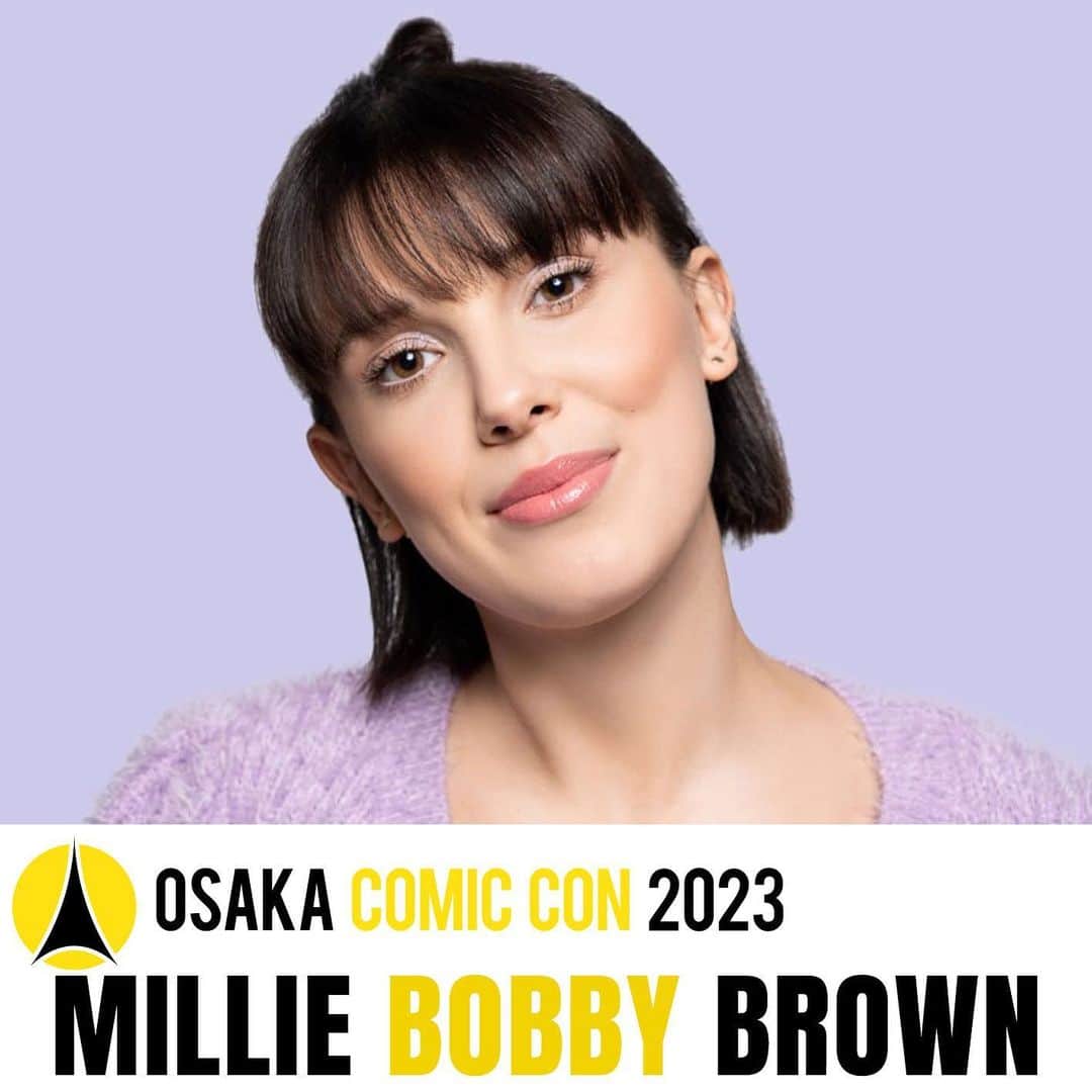 のインスタグラム：「＜大阪コミコンでミリー・ボビー・ブラウンさんに会おう！＞ 『ストレンジャー・シングス 未知の世界』、ハリウッド版ゴジラ・シリーズ、『エノーラ・ホームズの事件簿』で人気のミリーさんがついに参加！ いま最も旬なスターとの２ショットを撮れるチャンスです！ チケットのお求めは公式webサイトのチケットページから！！  #大阪コミコン #osakacomiccon #occ #occ2023」