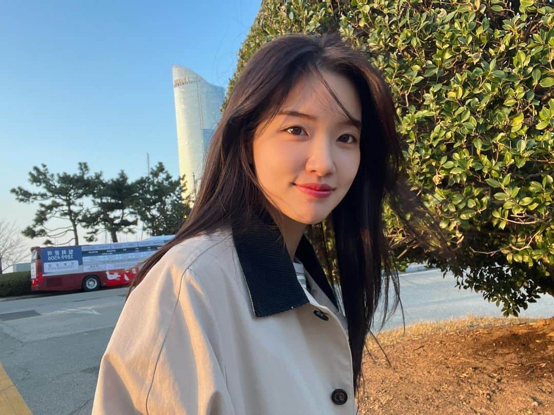 ユンソのインスタグラム：「부산은 봄🌷」