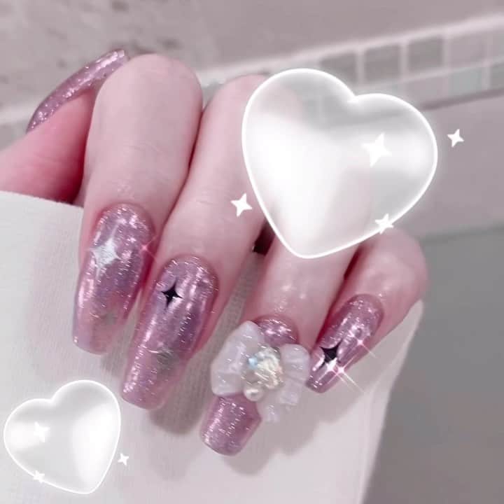 あかりのインスタグラム：「#ユニコーンネイル #キラキラネイル #✨ネイル #自爪ネイル #unicornnails #unicornnails😍🌈🦄」