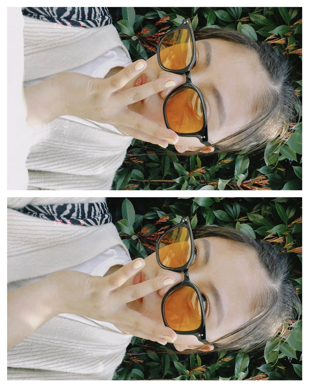 夢花さんのインスタグラム写真 - (夢花Instagram)「おにゅ〜のサングラス早速🕶🧡🍃  .  .  .  #サングラス #サングラス女子 #サングラスコーデ #お団子ヘア #dazzカメラ #dazz #フィルムカメラ」3月10日 18時08分 - dreamm_flowerr