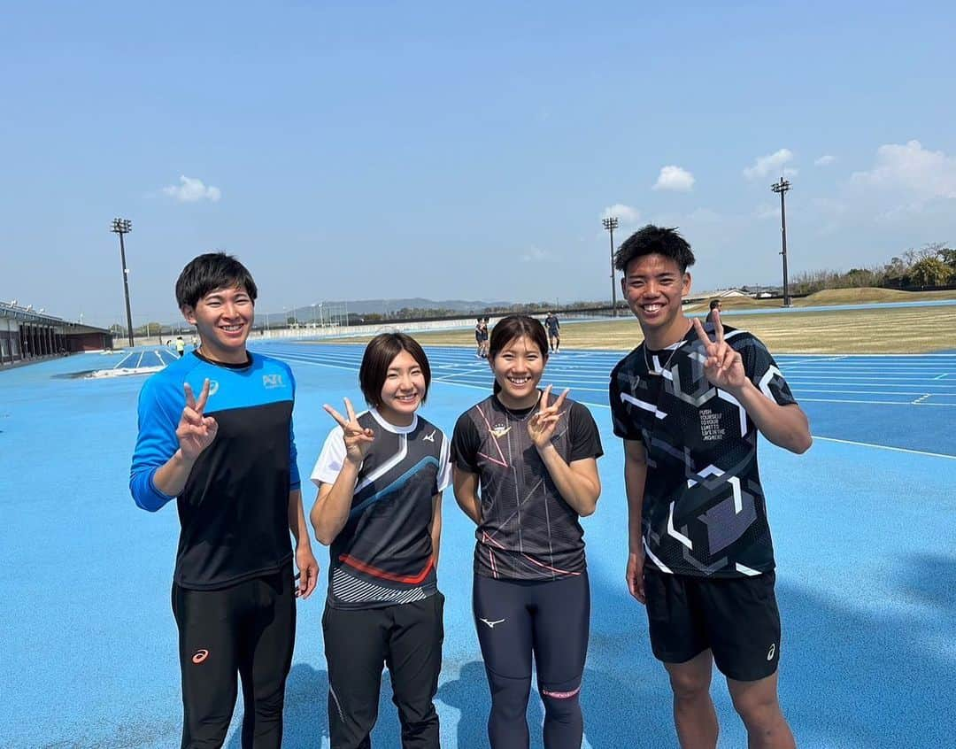 児玉芽生のインスタグラム：「1週間ぶりの鹿児島🌞 花粉症に苦しみながらも 質の高い充実した4日間を過ごせました！ シーズンが楽しみです🦁✨   #ジャパンアスリートトレーニングセンター大隅   #福大OBOG  #花粉症きつすぎる」