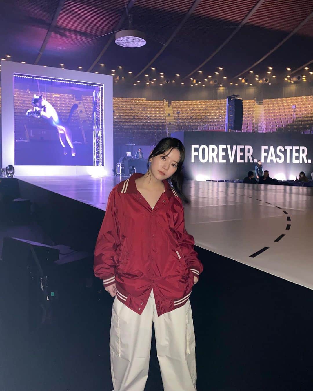 八瀬尾蘭のインスタグラム：「PUMA 75th Anniversary “FOREVER. FASTER.” THE SHOW ~✴︎ #foreverfaster #puma #プーマ」