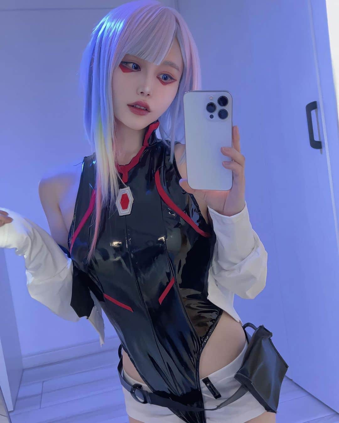 Rabiのインスタグラム：「Trying on my Lucy cosplay  #cyberpunk #edgerunners #lucycosplay #lucynakushinada」