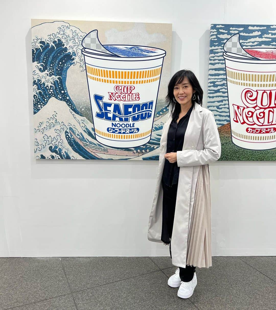 早見優さんのインスタグラム写真 - (早見優Instagram)「Tokyo Art Fair 2023 starts today!  Loving this artwork by artist, Sojiro Takamura.  シーフードカップヌードルの美味しさがよみがえるー！  #tokyoartfair2023  #art #cupnoodle #seafood #nissin  #高村総二郎 さん #sojirotakamura」3月11日 16時39分 - yuyuhayami