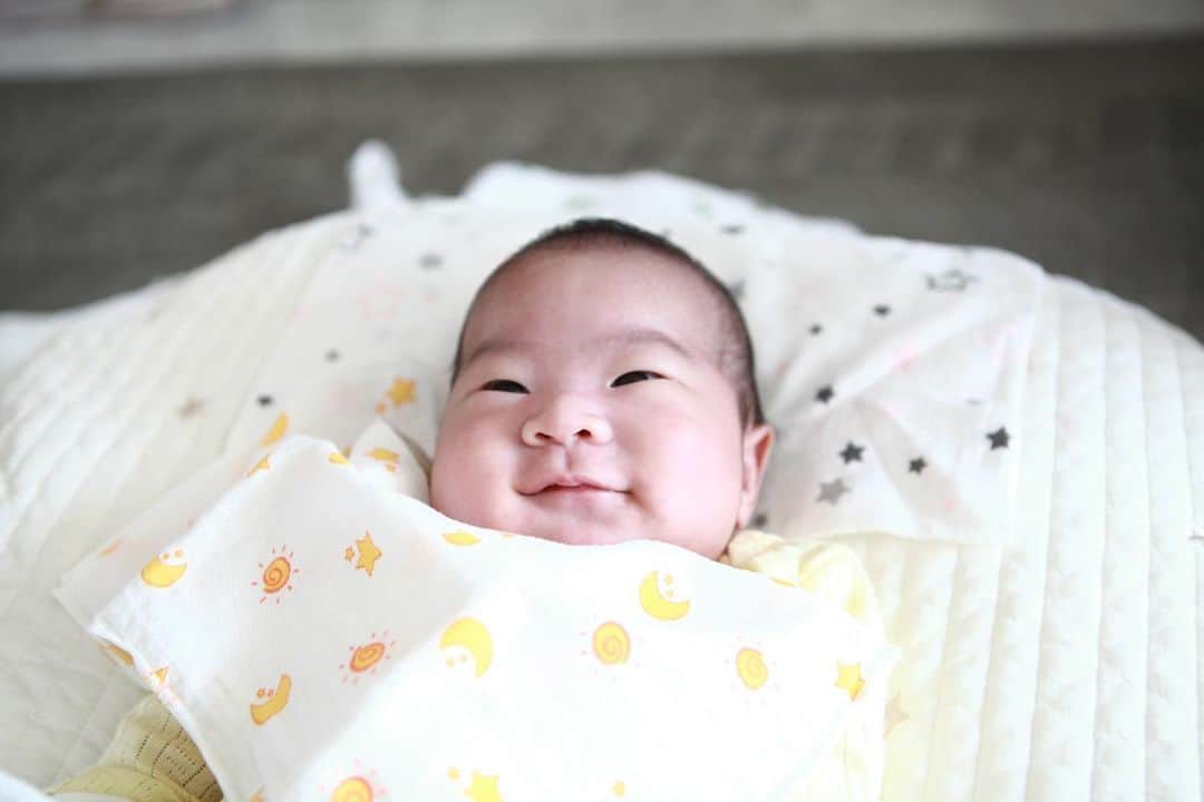 パク・ヒヨンのインスタグラム：「Mino,50days adorable baby」