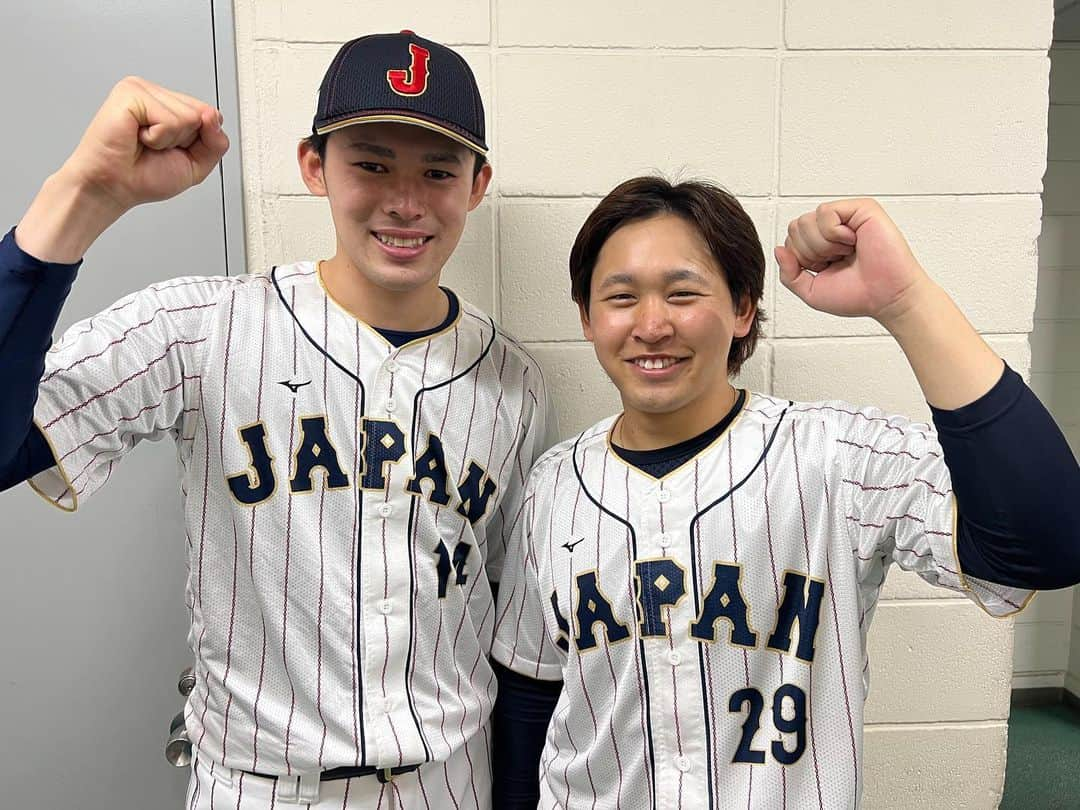 宮城大弥さんのインスタグラム写真 - (宮城大弥Instagram)「初勝利&初セーブ🇯🇵 まだまだ頑張りましょう💪 応援よろしくお願い致します🙇‍♂️📣  #wbc」3月12日 0時30分 - hiroya_miyagi