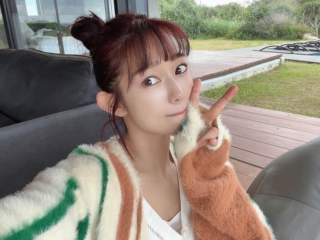 のインスタグラム：「お団子ヘア♡♡♡どうかな？？」