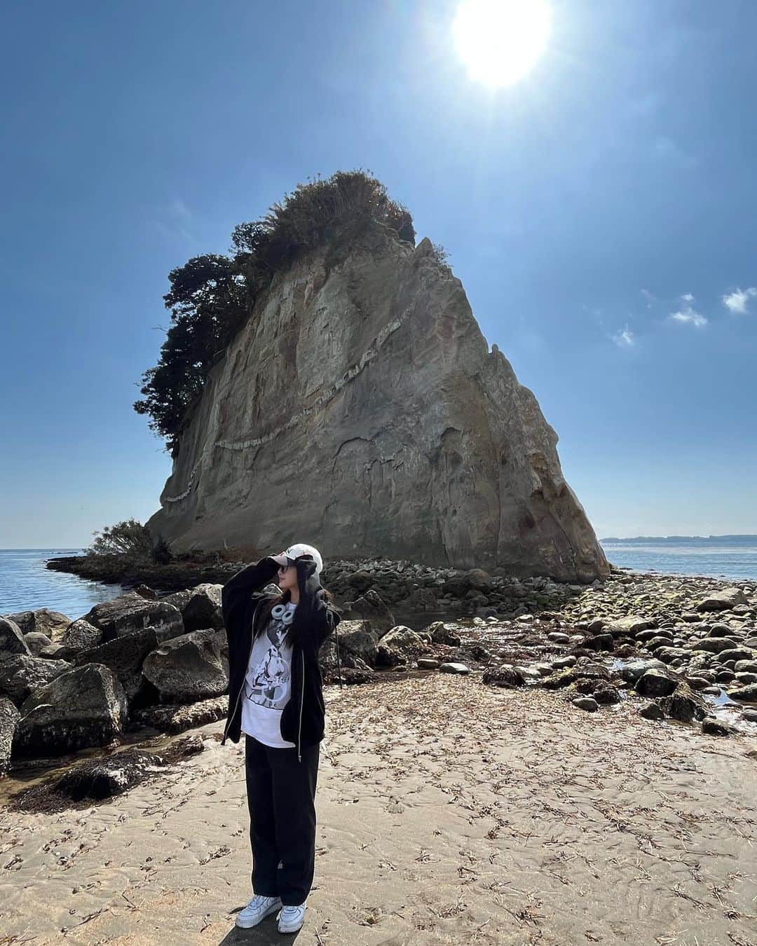 大西陽羽のインスタグラム：「石川県民だけど初めて見たの👀」