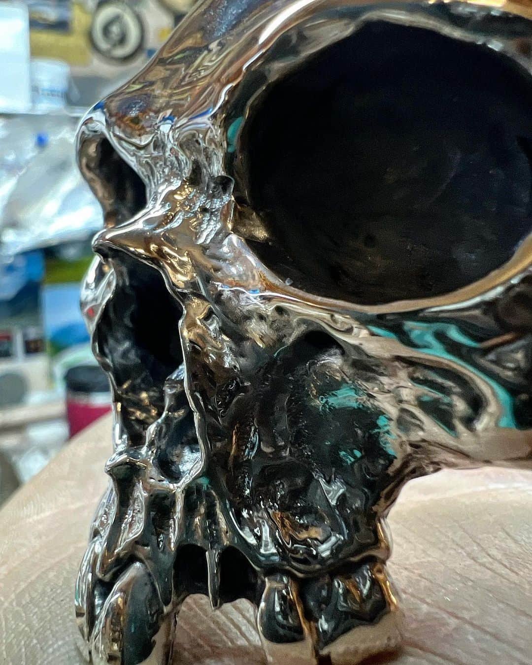 クレイジーピッグさんのインスタグラム写真 - (クレイジーピッグInstagram)「Last picture is not available 💀 that one was just for fun 👀 . . . . . #cuff #bracelet #anatomical #skull #ring #eyes #jewellery #shop #classic #silver #sterling #gold #gothic #metal #biker」3月11日 22時49分 - crazypigdesignslondon