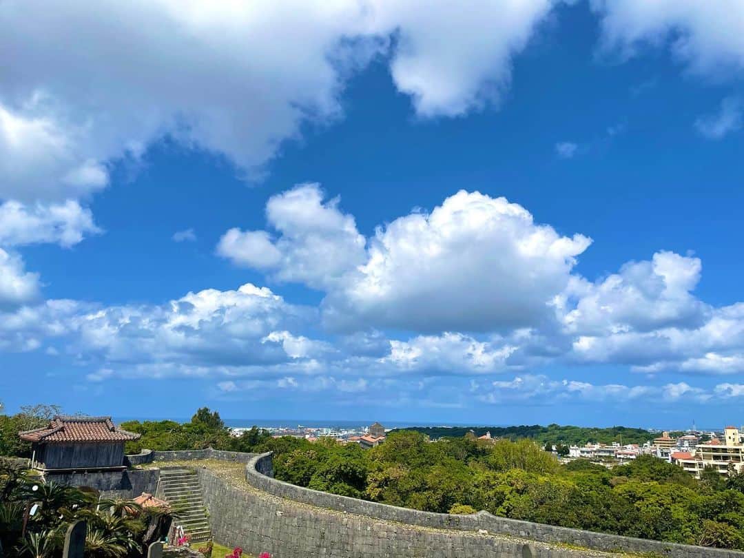 永田レイナのインスタグラム：「☁️🌴🌺」