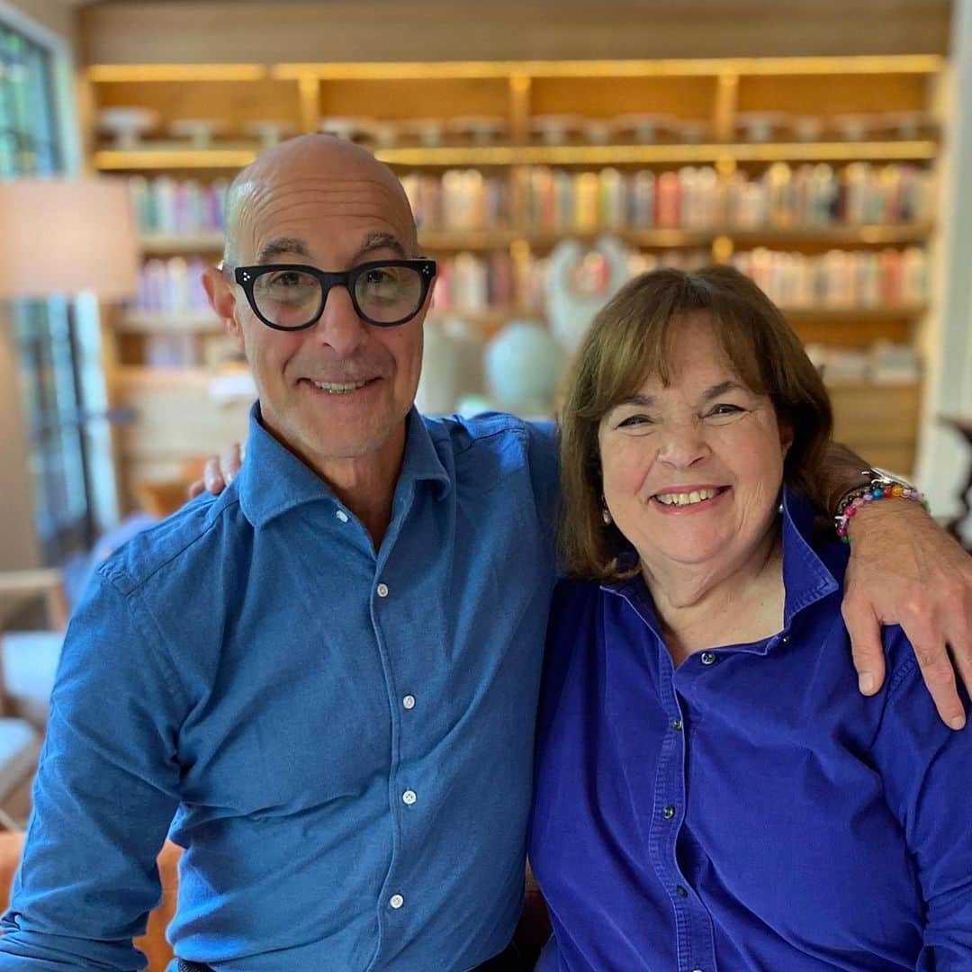 アイナ・ガーテンのインスタグラム：「Don't forget to join the incredible @stanleytucci and me on @foodnetwork on Sunday @ 11:30am and streaming on Discovery+ anytime!  So much fun!! ❤️❤️❤️」