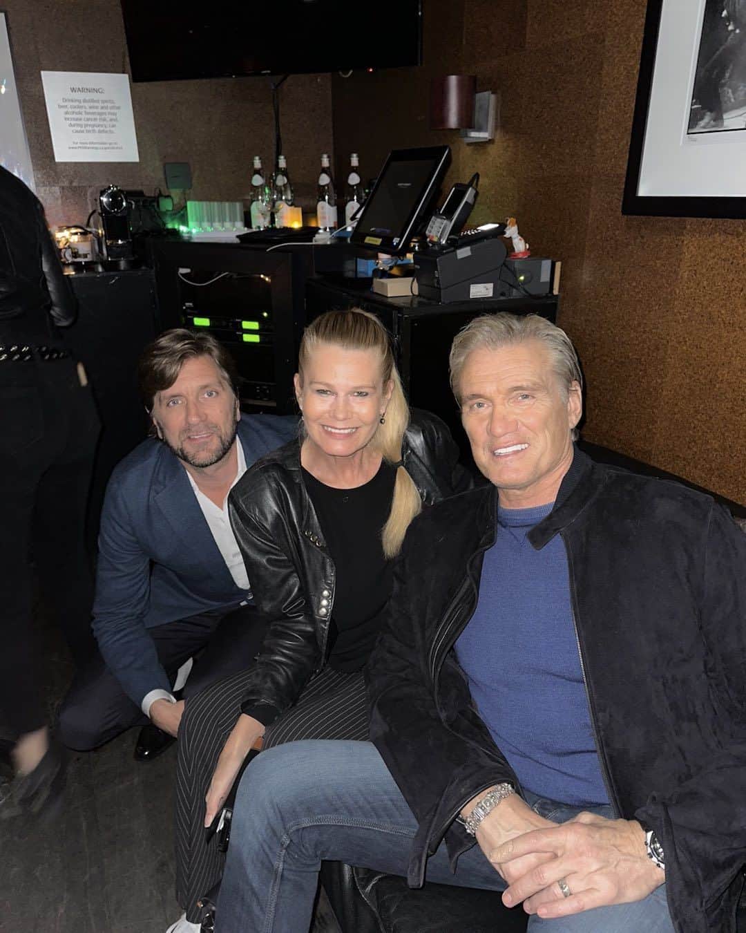 ドルフ・ラングレンのインスタグラム：「Hanging out with fellow Swedes, producer Gudrun Giddings and Ruben Ostlund, nominated for a best director Oscar. Good luck tomorrow! 🇸🇪🇺🇸」