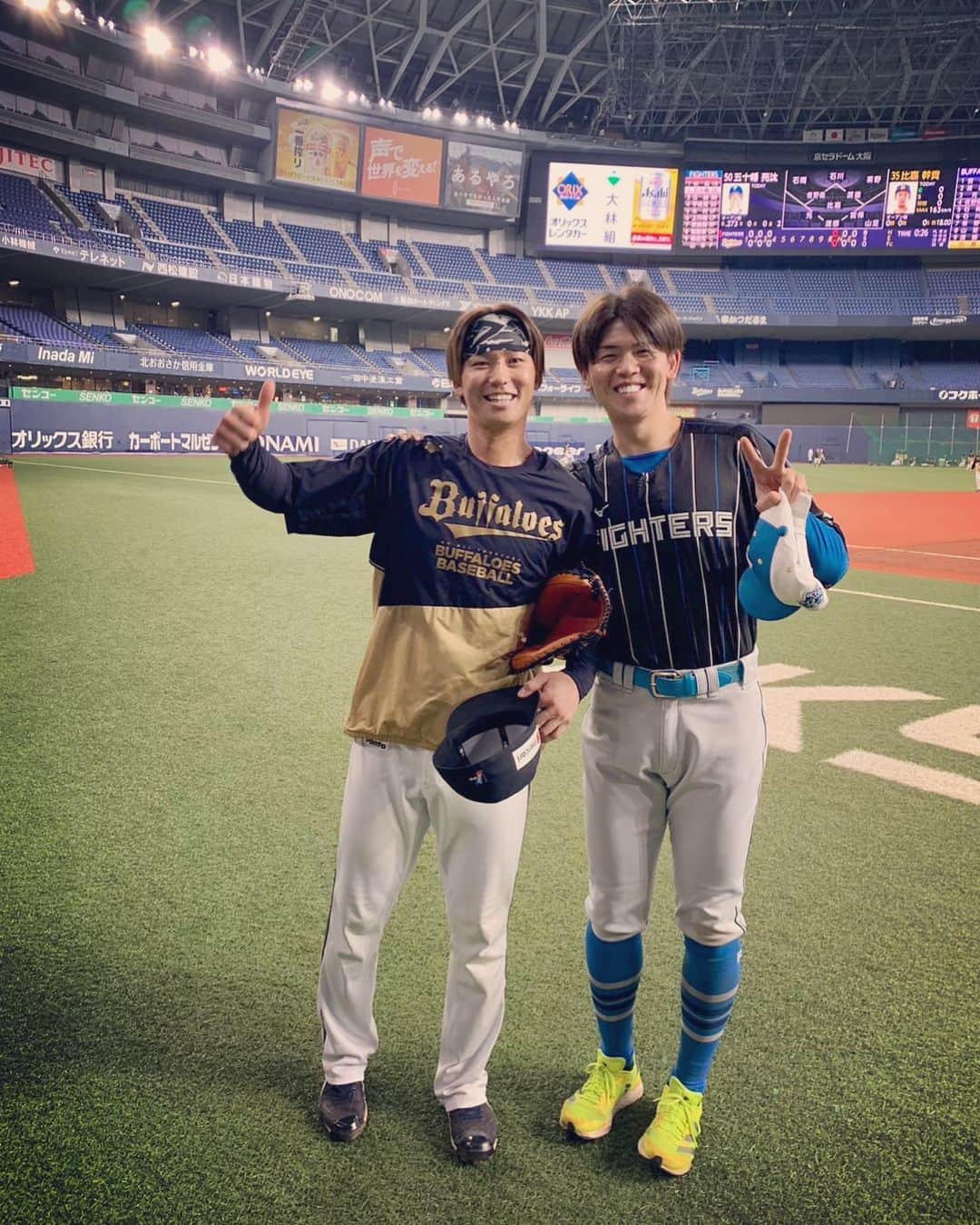 のインスタグラム：「久しぶりに亮さんに会いましたー！ . #相変わらず元気 #相変わらず男前 #しかし痩せてました #セフティーバント #石川亮」