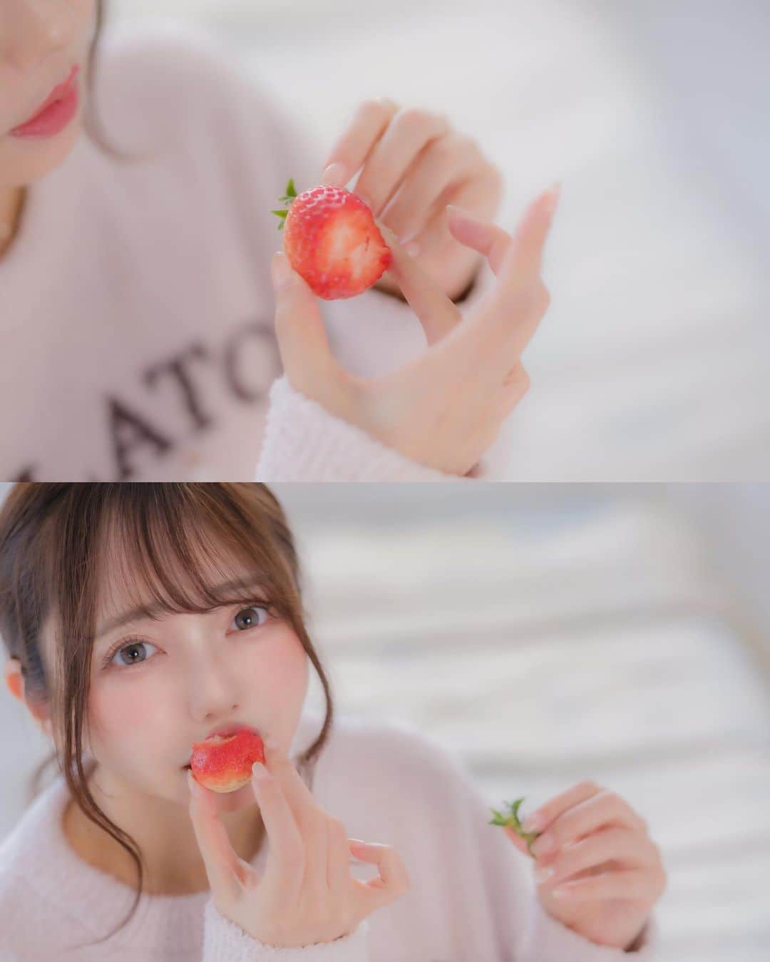 遠藤 玲奈 /endo renaのインスタグラム：「🍓🥛🎠🎢  最近暖かいですねえ🦥 春は過ごしやすくて でも短くて儚く尊い🥲𓂃🌸𓈒𓏸  🥨」