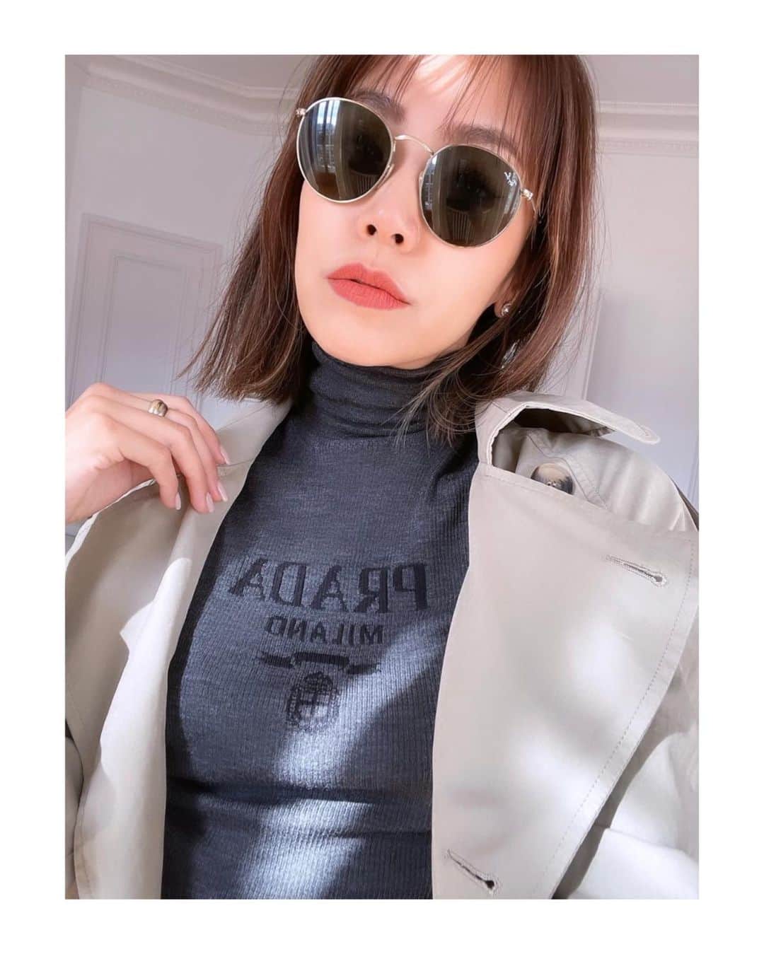 坂倉アコのインスタグラム：「March photo dump 🌸 Spring vibes everywhere….;) トレンチコートを着る季節が大好き。  #spring #fashion #travel #foodstagram」