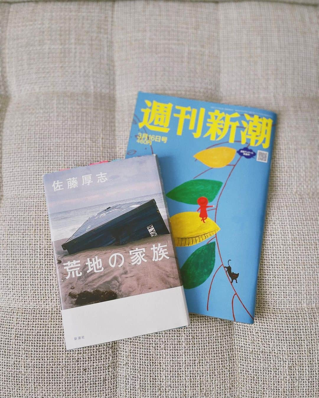 宮司愛海のインスタグラム：「芥川賞を受賞した「荒地の家族」の書評を書かせていただきました。週刊新潮3/16号に掲載されています。 「荒地の家族」は、主人公である震災を経験した40歳の男性の生活を通して、痛みや苦しみ、「生きること」を表現した作品です。  筆者の佐藤厚志さんには、イット！の直アタリというコーナーでもお話を伺いました。 大変貴重な機会をいただきありがとうございました。  #荒地の家族 #週刊新潮」