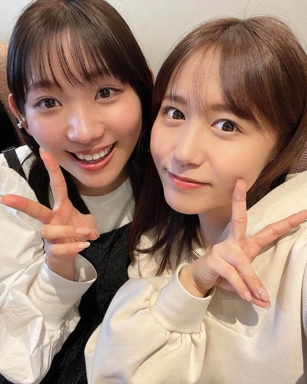 大場美奈さんのインスタグラム写真 - (大場美奈Instagram)「🫰🏻 　 福岡でまりなってると 久しぶりの再会🪞 　 ちゃんと会って話すの バカレア振りっぽい ずっとおしゃべりしてた♡ 会えてうれしい〜☺️🫰🏻 　 お互いしっかり大人になりました🕊」3月12日 18時29分 - obamina__43