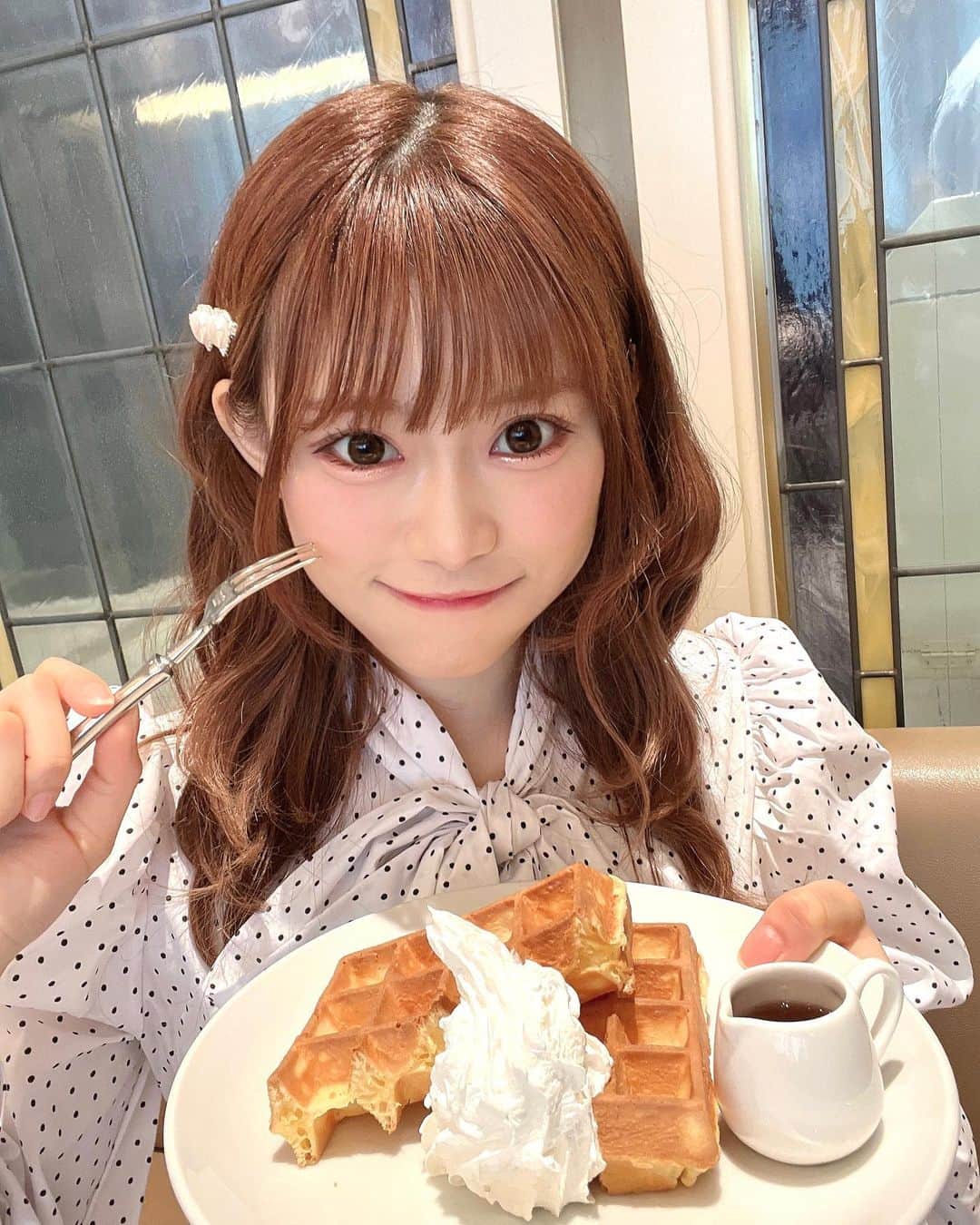 早海美玖のインスタグラム：「お洋服も食べ物も、ぜーーんぶ甘々がすき！🎀」