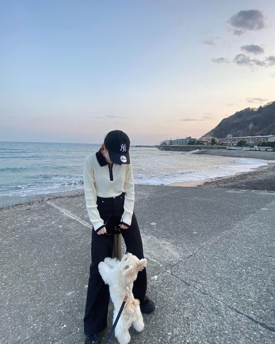 柏元萌華さんのインスタグラム写真 - (柏元萌華Instagram)「あったかくなってきたから 海もいけるね〜💙  #七里ヶ浜#winderacafe #犬とお出かけ #テラスランチ#鎌倉」3月12日 22時15分 - moepiii3_k