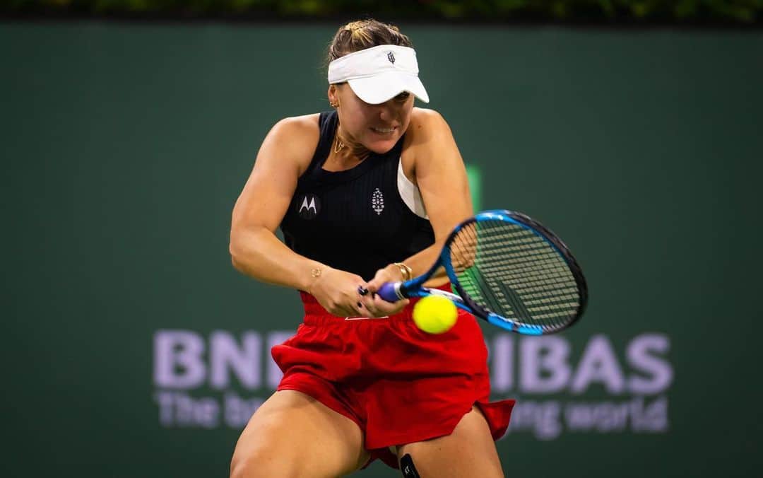 ソフィア・ケニンさんのインスタグラム写真 - (ソフィア・ケニンInstagram)「Tough match yesterday but proud of my fight! 💪🏻See you soon Miami!」3月13日 13時35分 - sofia.kenin