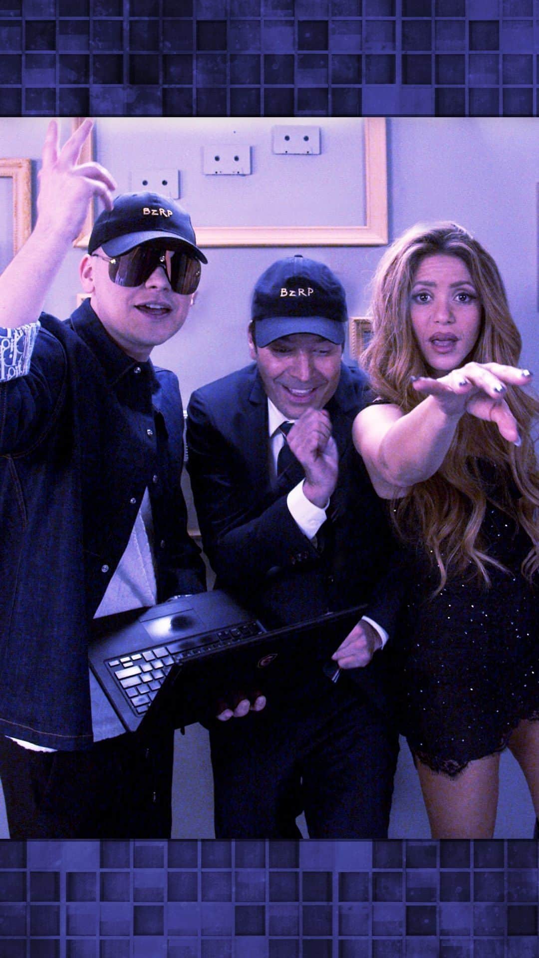 シャキーラのインスタグラム：「The Tonight Show: @bizarrap & @shakira Music Sessions, Vol. 6B #FallonTonight」