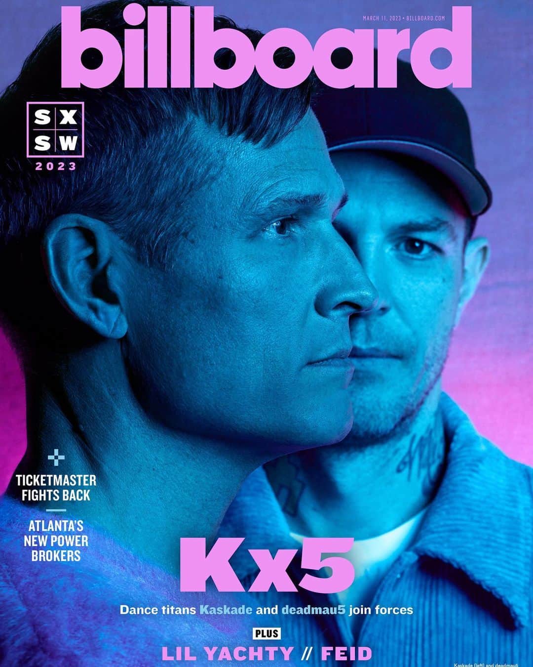 デッドマウスのインスタグラム：「neat!! on the cover of @billboard with @kaskade for @kx5official :D thx for all the support!! #billboard   —  Photographer: Austin Hargrave @austinhargrave Stylist: Karen Levitt @karenlevittstylist Groomer: Christina Guerra @christinaguerra Writer: Katie Bain @bainofyrexstnce」