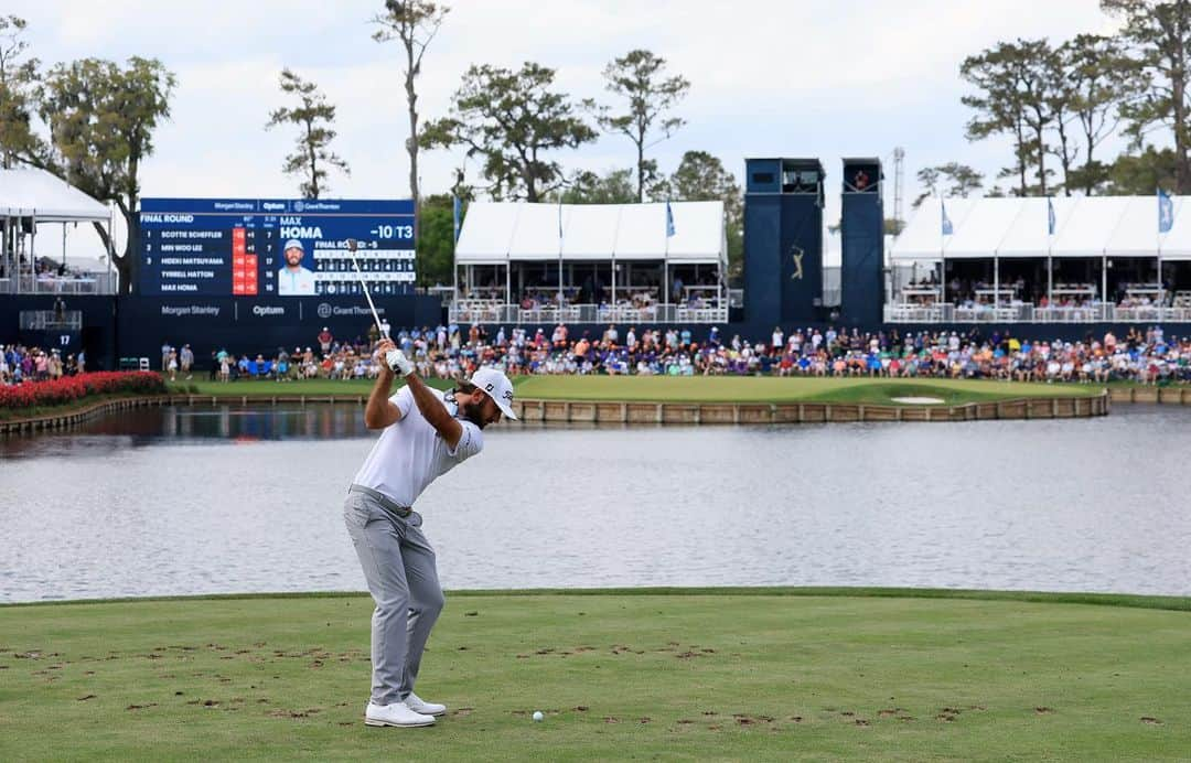 マックス・ホーマのインスタグラム：「Well we made a serious run this weekend, but regardless it was a great week to learn from. Shoutout to @scottie.scheffler for the dominant event that’s some special #golf. Excited where the game is at, and looking forward to Austin for some match play #pvo」