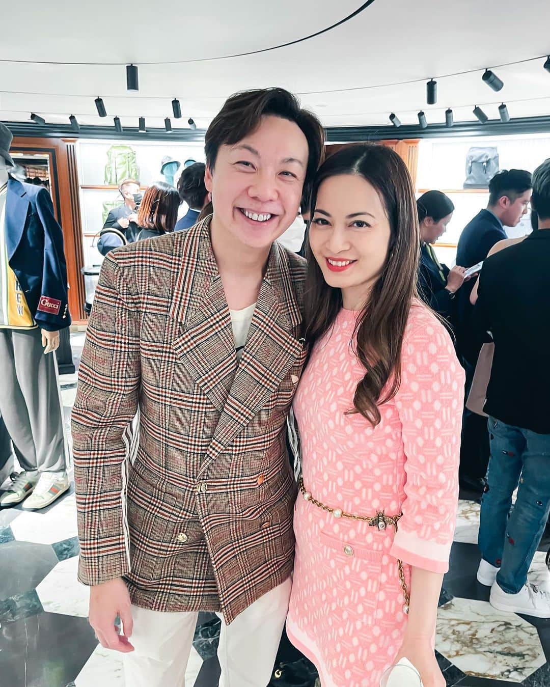 Ruby Kwanさんのインスタグラム写真 - (Ruby KwanInstagram)「To celebrate the reopening of @Gucci Canton Road Flagship. 💕  #guccihongkong #numberonepr @numberoneprhk #rubykwan #jeffreyngai #jeremywong」3月13日 9時24分 - rougecloset