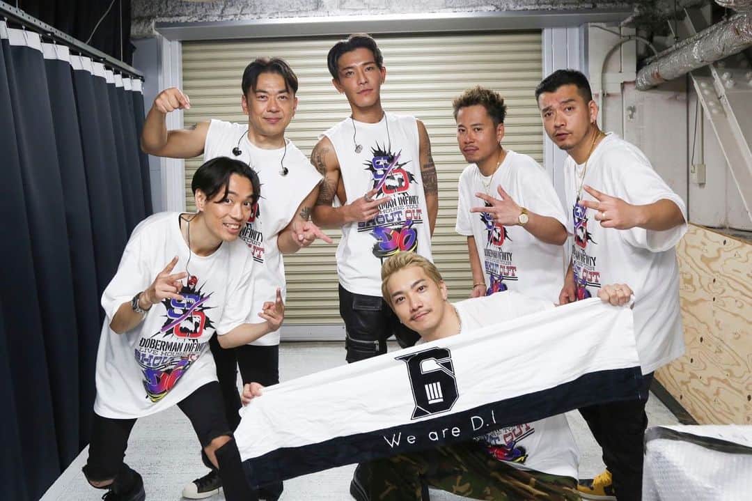のインスタグラム：「2023.3.12🎤  DOBERMAN INFINITY LIVE HOUSE TOUR 2023  "SHOUT OUT to D6"  2公演目　広島  #dobermaninfinity  #d6」