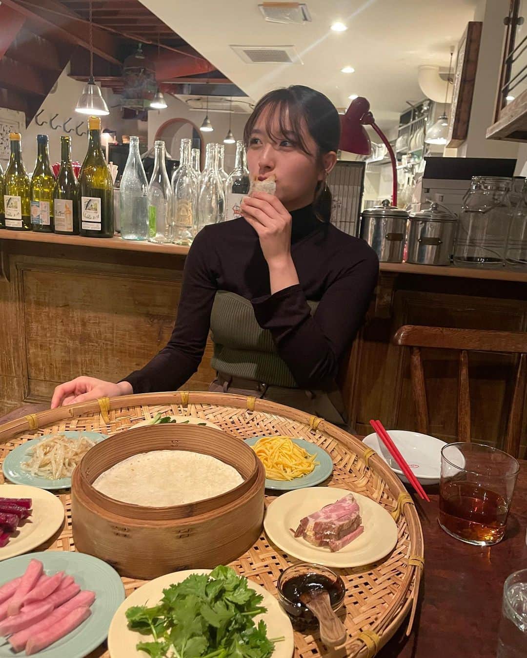 大和田南那さんのインスタグラム写真 - (大和田南那Instagram)「初めてパクチー食べた日！🌱 美味しくてハマってしまいそう… 美味しい中華食べながら沢山話して良い夜だった🥟🥡🥢」3月13日 16時22分 - nanaowada_official