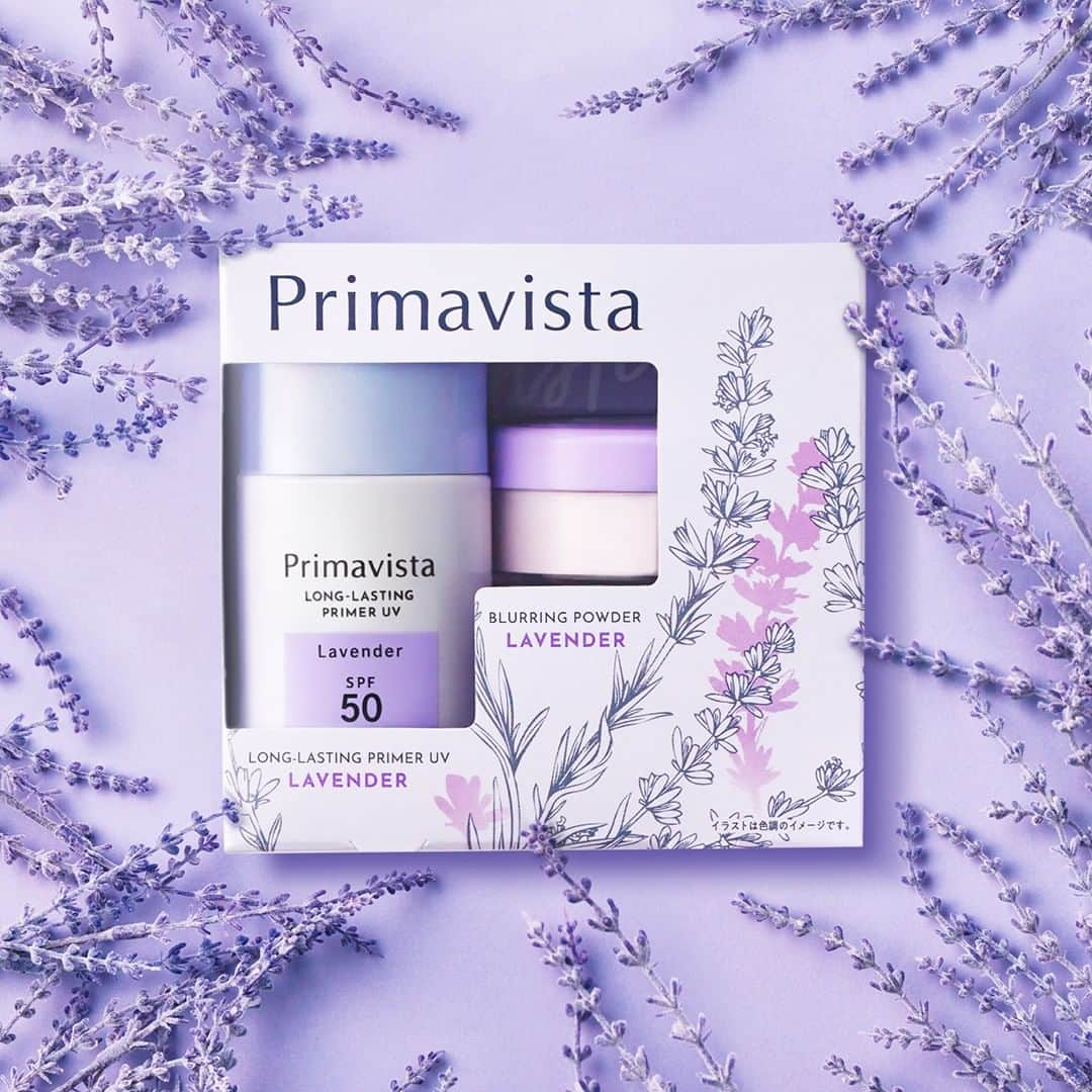 Primavista プリマヴィスタ公式のインスタグラム：「.⠀ ＼春メイクにおすすめ／⠀ ⠀ 透明感*ブーストセットは⠀ #SPF50下地 と #ポアレスフィクサー の春らしいカラーのセット🌷⠀ パッケージには3種それぞれに春の花モチーフをデザイン！⠀ 今回はカラーとパッケージのこだわりをご紹介します✨⠀ ⠀ Lv-Lv💜ラベンダー×ラベンダー⠀ その名の通りラベンダーの花モチーフをデザイン。⠀ 透明感をアップして、上品な印象に仕上げたい方におすすめです！⠀ ⠀ Be-Mp💛ベージュ×ミモザパール⠀ ミモザからインスパイアされたセット。⠀ ポアレスフィクサーのミモザパールのカラーが⠀ ツヤをプラスしてくれるので、活き活きとした印象に仕上がります！⠀ ⠀ Fr-Fr💙フレンチブルー×フレンチブルー⠀ ブルーローズを花モチーフにデザインされたセット。⠀ より澄んだ透明感のある印象に仕上げたい方におすすめです！⠀ ⠀ ＊メイクアップ効果による⠀ ⠀ #Primavista #プリマヴィスタ #プリマ #透明感ブーストセット #スキンプロテクトベース #ポアレスフィクサー  #マスクメイク #フェイスパウダー #持久型フェイスパウダー #化粧下地 #おしろい #トーンアップ #ベースメイクアイテム #ナチュラルメイク #崩れにくいメイク #テカリ防止 #テカリ対策 #テカリ #ベタつき #ベタつき防止  #ツヤ肌 #コスメ紹介 #新作コスメ #新作コスメ2023 #新生活 #春ギフト #応援メッセージ #春メイク」