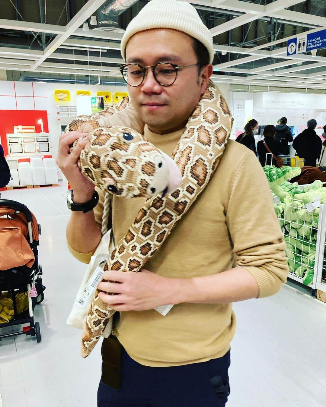 富岡晃一郎さんのインスタグラム写真 - (富岡晃一郎Instagram)「#IKEAヘビ」3月13日 19時45分 - tomiqro