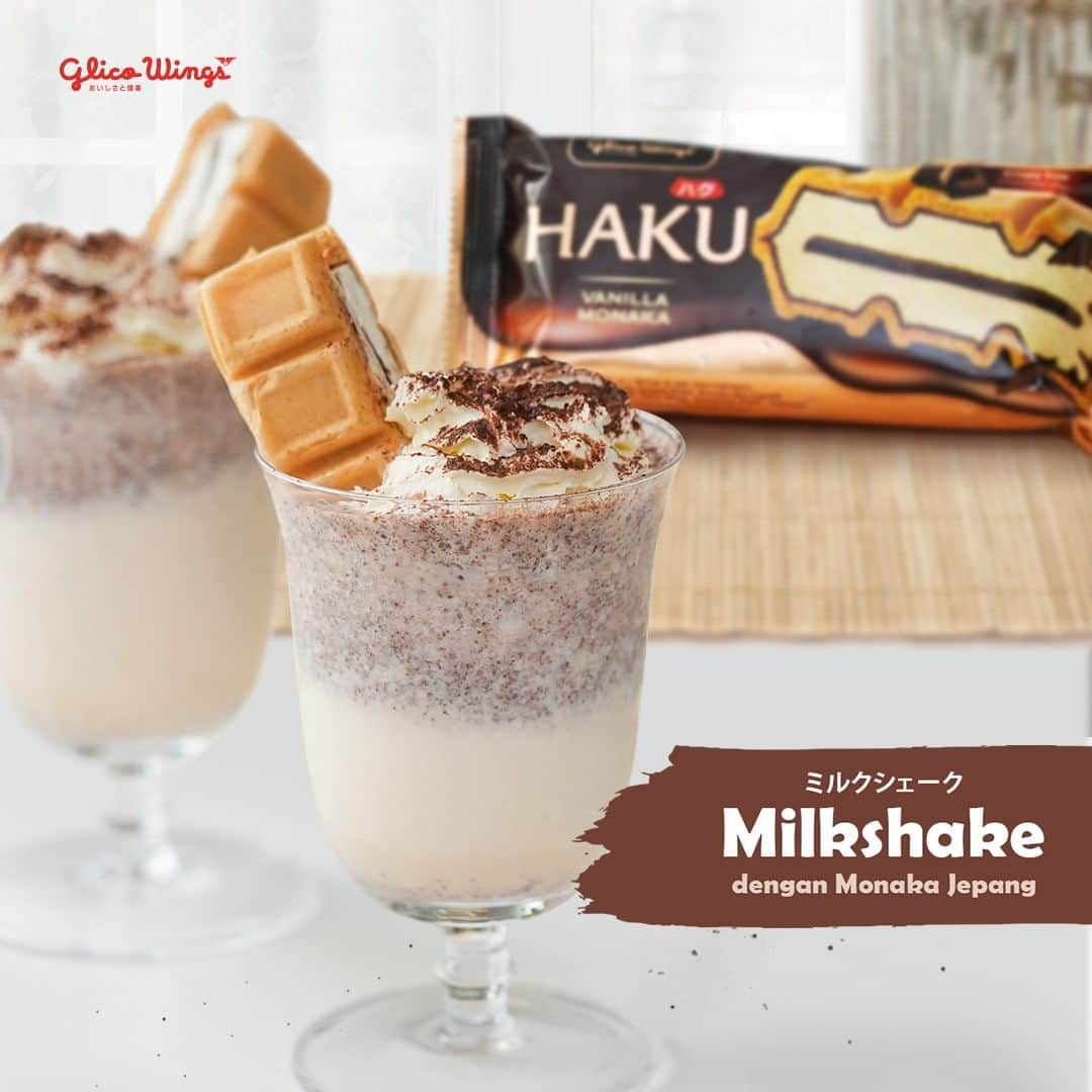 Glico Wingsさんのインスタグラム写真 - (Glico WingsInstagram)「Milkshake Jepang menggunakan monaka yang creamy tambah milkshake berasa milky. Cobain resep mudah Milkshake dengan Monaka Jepang! Pasti jadi favorit semuanya!  Cek resep lengkapnya di Youtube atau Reel Glico Wings ya ☺️  #HAKU #GlicoWings #ResepAlaJepang #Milkshake #DessertJepang」3月13日 20時00分 - glico.wings