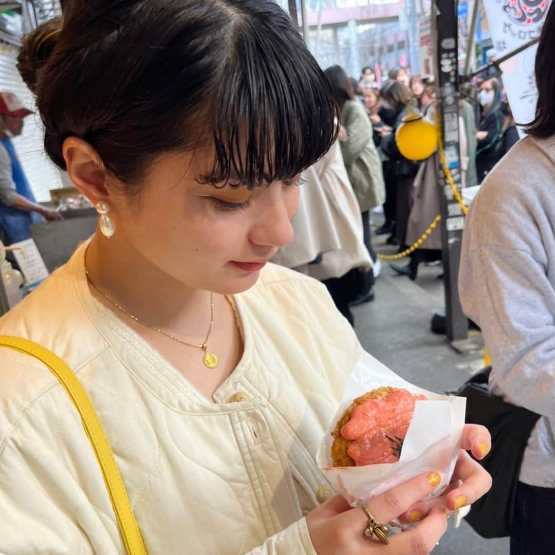 蒔田彩珠さんのインスタグラム写真 - (蒔田彩珠Instagram)「☺︎︎ 食べるの大好きっ」3月13日 20時37分 - makita_aju