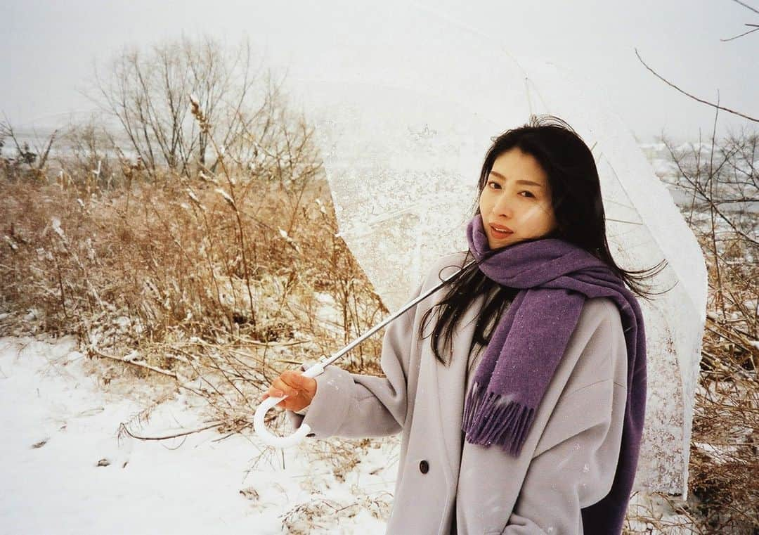 茅原実里のインスタグラム：「バイバイ、冬。  #雪 #フィルム #フィルム写真 #フィルムカメラ」