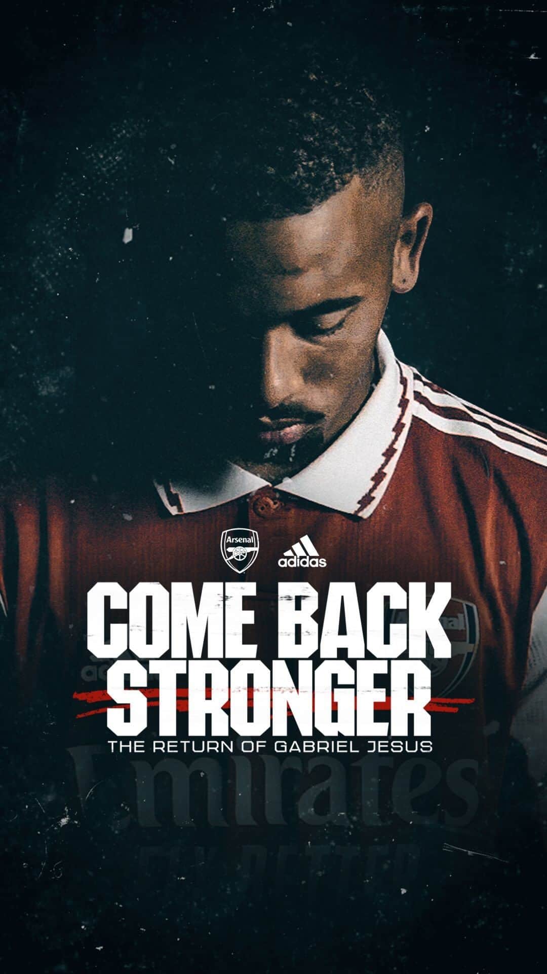 ガブリエル・ジェズスのインスタグラム：「Coming soon…   Come Back Stronger: The Return of Gabriel Jesus.  A documentary series in partnership with @adidasfootball.」