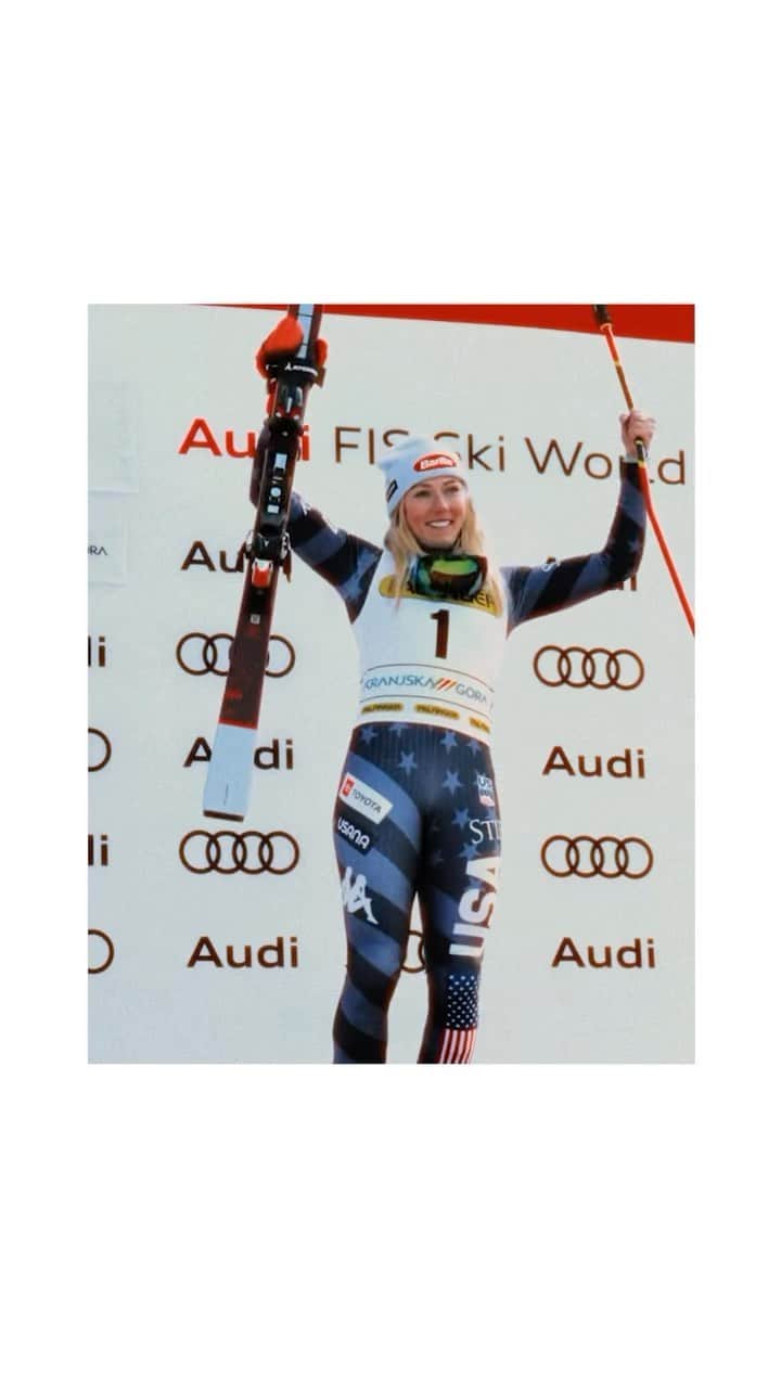 adidas Womenのインスタグラム：「The greatest skier of all time… that makes it sound too simple. There’s so much more to who I am than that.” - @mikaelashiffrin   In case you missed it - Mikaela Shiffrin reset the record book this weekend with 87 alpine skiing world cup wins. The most ever. But behind the medals, behind the headlines, there’s so much more to share. A pianist, a singer, a story all her own and a perspective worth sharing. Happy birthday to our inspiration 🙌」