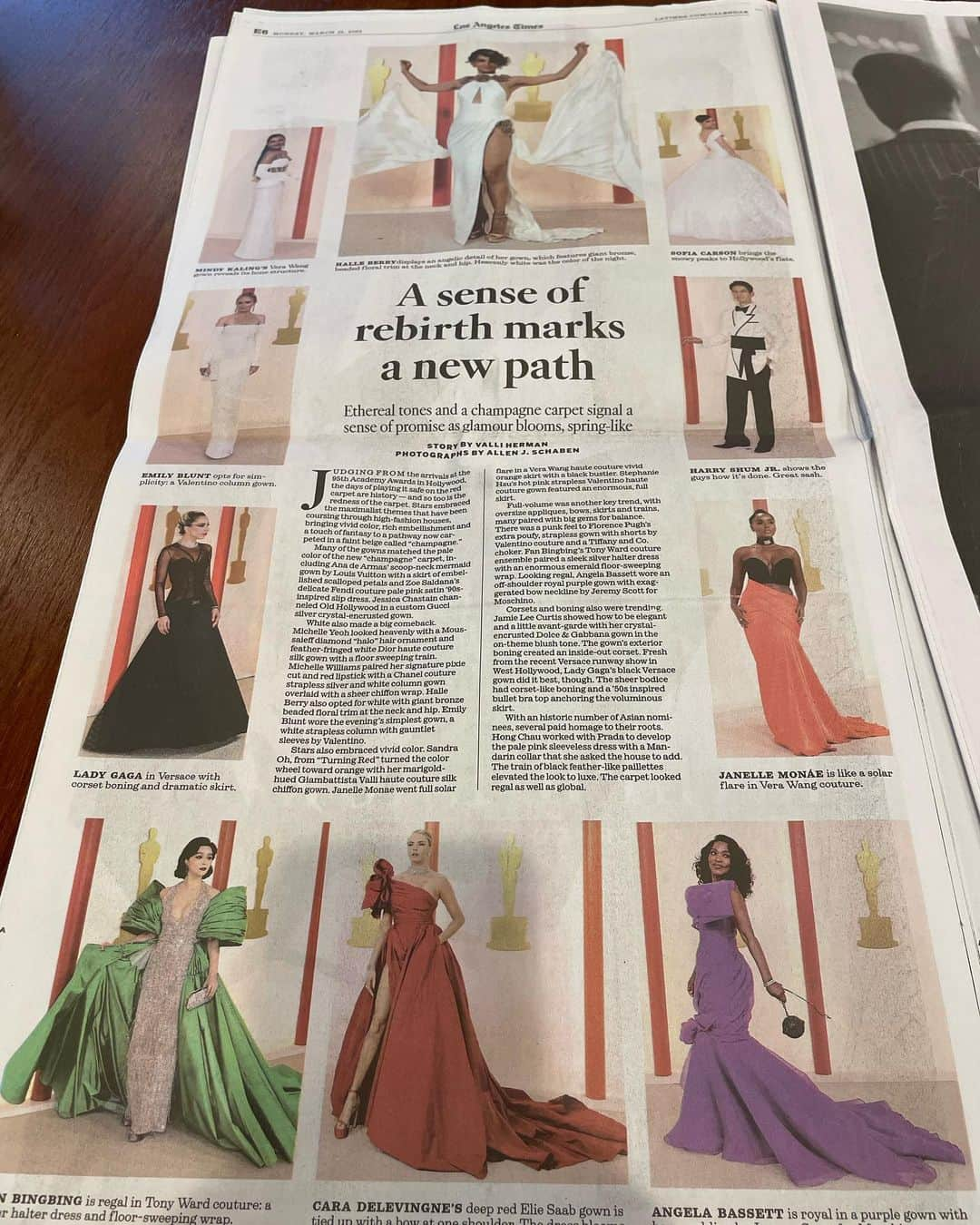 ハリー・シャム・ジュニアさんのインスタグラム写真 - (ハリー・シャム・ジュニアInstagram)「📰 ❤️ #oscars2023」3月14日 6時13分 - harryshumjr