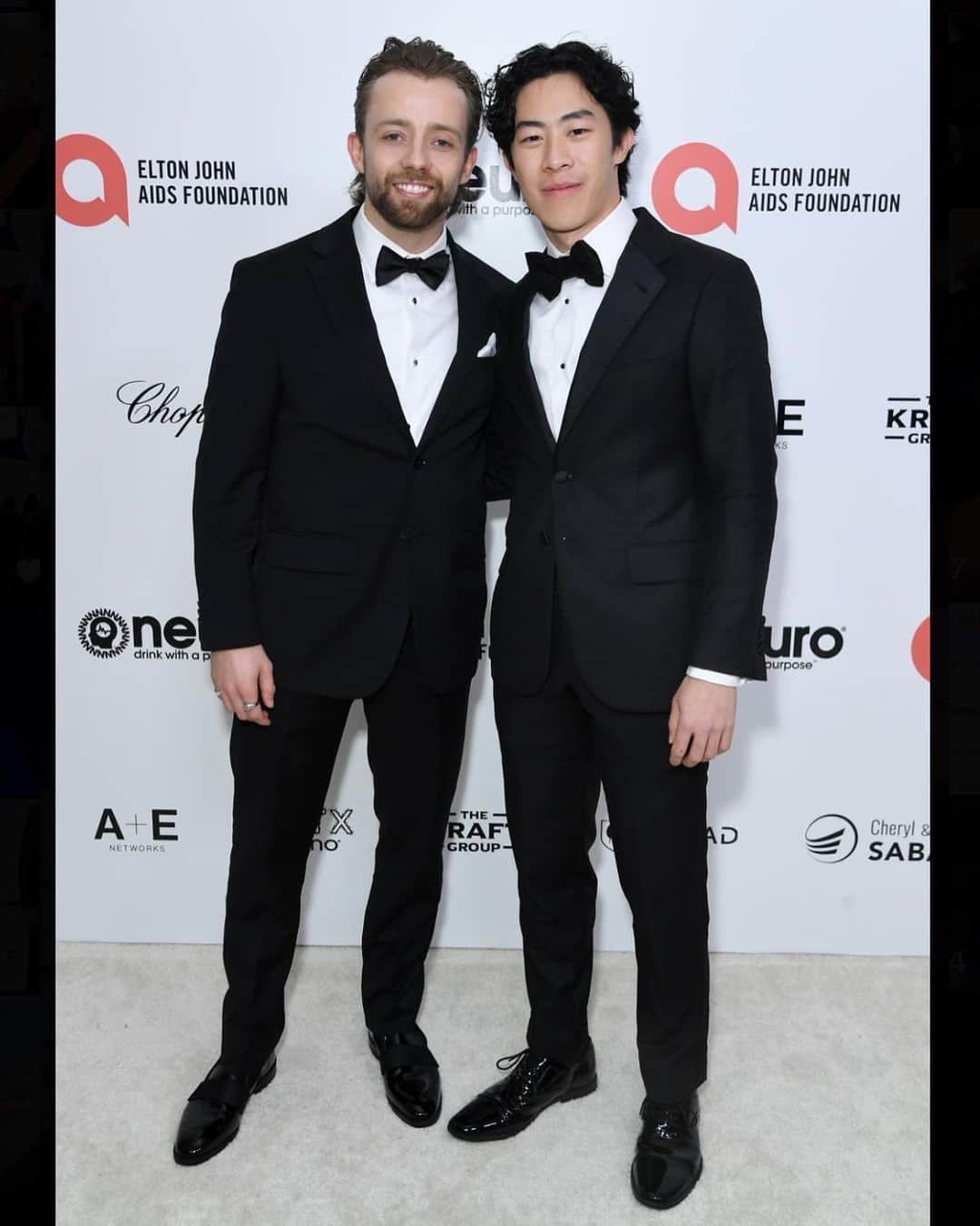 ジャン＝リュック・ベイカーのインスタグラム：「Yo. What is my life!  A little glimpse into last night at the Elton John AIDS Foundation 31st Annual Academy Awards Viewing Party.   #academyawards #oscars #eltonjohn #eltonjohnaidsfoundation #EJAFOscars #whatanight #oneforthebooks #suitedup #gettyimages #miguel #wizhalifa #nathanchen」