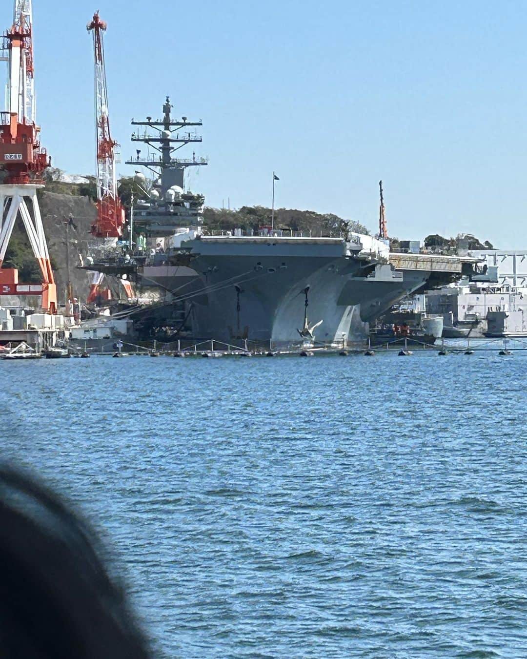 津田篤宏のインスタグラム：「戦艦見にきた。かっちょいい」
