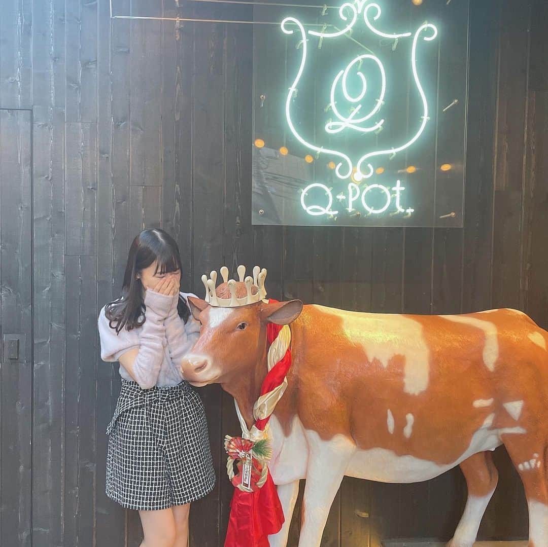 橋本陽菜さんのインスタグラム写真 - (橋本陽菜Instagram)「🐂 * 牛さんと真面目にツーショットしてる自分に笑えた😂 * #qpot #qpotcafe #qpotカフェ  #表参道カフェ #原宿カフェ #渋谷カフェ #牛 #cow  #pyonstagram  #AKB48 #チーム8 #チームB #浅井チームB #アイドル #富山 #富山県 #はるpyon #橋本陽菜 #圧倒的橋本陽菜 #橋本陽菜を広める」3月14日 13時45分 - 48pyonz_toyama