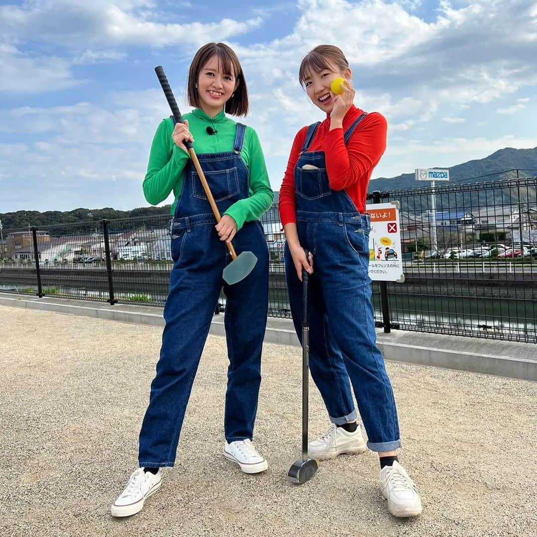 岩野理沙さんのインスタグラム写真 - (岩野理沙Instagram)「てくてくさいき散歩 いわのりとゆうきが おじゃましま～す🤗  過去の放送は CTSのYouTubeチャンネルで 見ることができます🥰  二回目の放送は 新女島・中の島地区を てくてくしてきました(*^^*)  グランドゴルフも体験してきましたよ😌二人のスコアは、、、！？♥️  炙樂で美味しい料理もたべました😍  🐤🐤🐤  #てくてくさいき散歩　#おじゃましまーす　#てくてく　#新女島　#中の島　#佐伯　#グランドゴルフ　#ゴルフ　 #炙樂　#皆さん良い表情　#晴れ　#大分県」3月14日 15時28分 - risaiwano