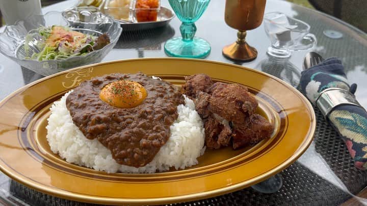 のインスタグラム：「・ @franklyn_curryhouse  #沖縄 #那覇 #沖縄グルメ #那覇グルメ #キーマカレー #ランチ #感謝」