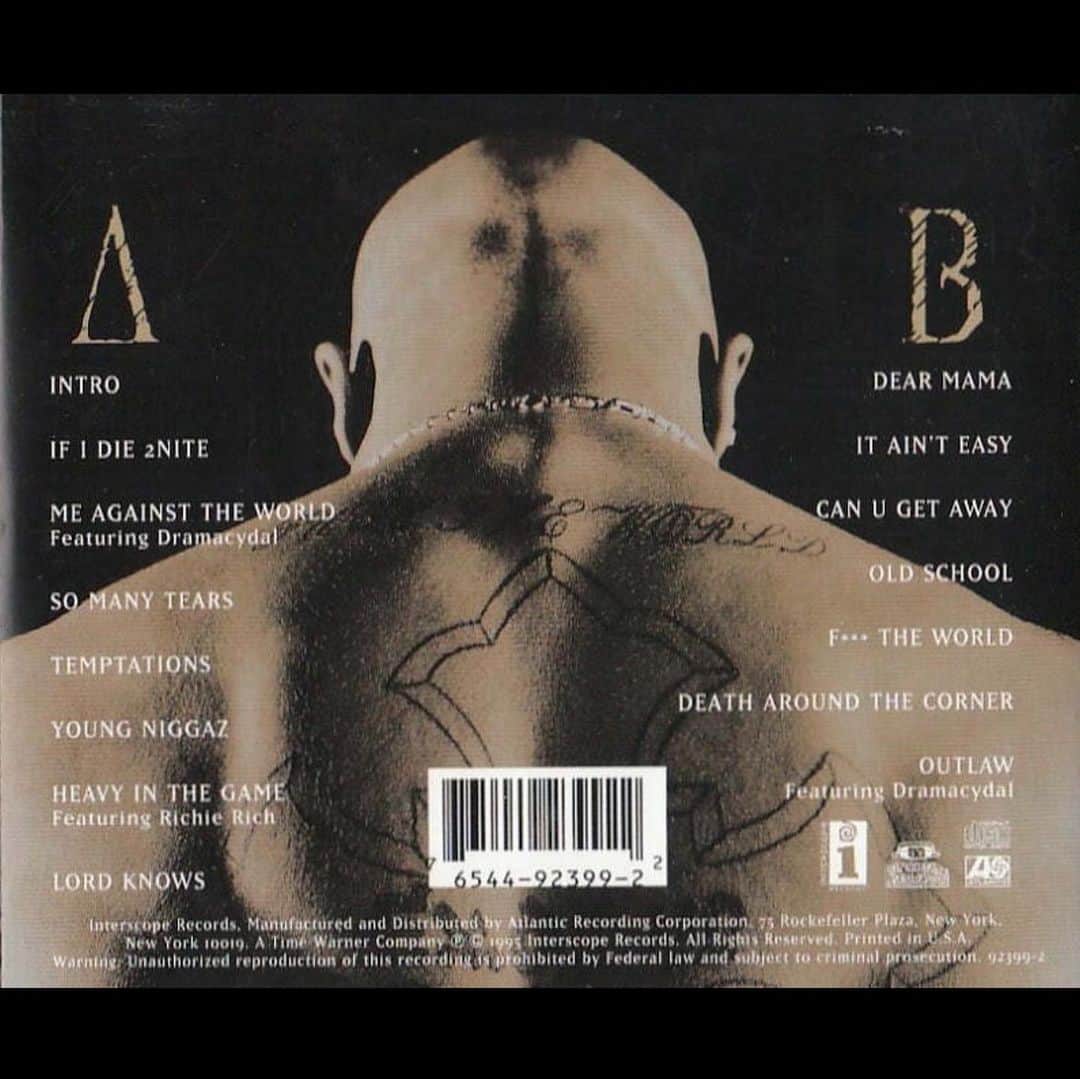 2Pacさんのインスタグラム写真 - (2PacInstagram)「Me Against The World  turns 28 today!  "Be grateful for blessings Don't ever change, keep your essence The power is in the people and politics, we address” -Me Against The World  What is your favorite track off the record?」3月15日 4時03分 - 2pac
