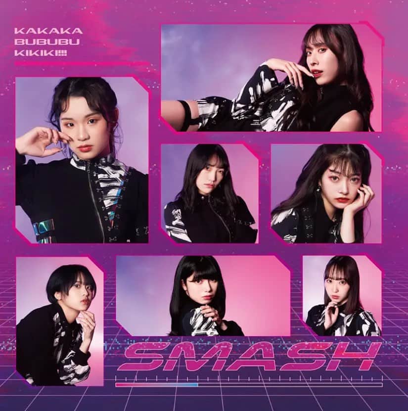 宮島小百合のインスタグラム：「@kakaka__official   4代目選抜 「SMASH」 激かっこいいです。 CDも音源もたくさんきいて❤️  #かかかぶぶぶききき#アイドル#アー写 #CD」