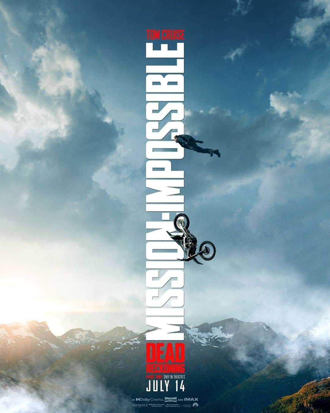 トム・クルーズのインスタグラム：「Here’s the official poster for #MissionImpossible - Dead Reckoning Part One starring @TomCruise. Only in theatres July 12, 2023.」