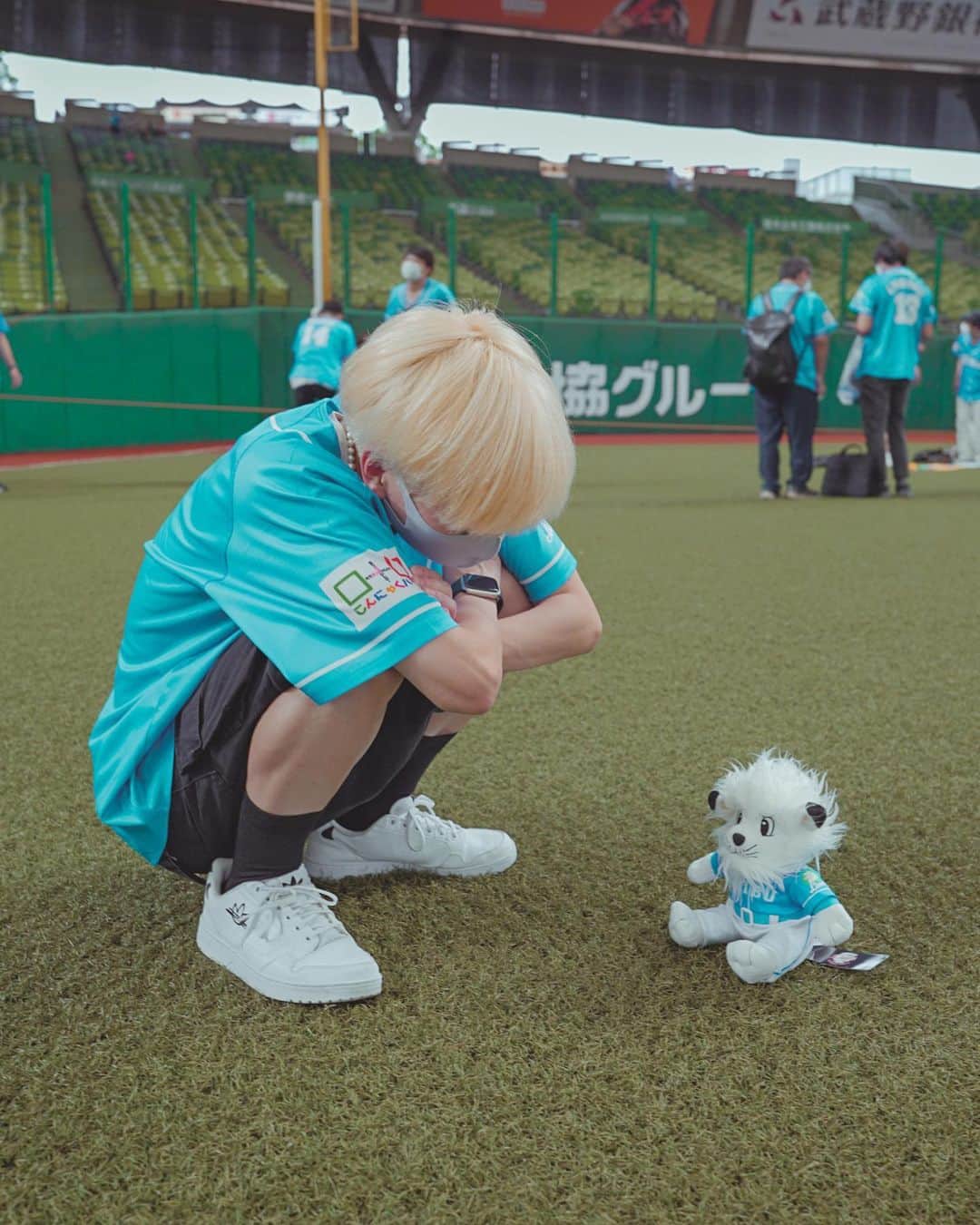 KAƵUKIのインスタグラム：「🦁名前はレオ ⁡ ⁡ #埼玉西武ライオンズ #seibulions #ベルーナドーム #野球観戦 #れおほー」